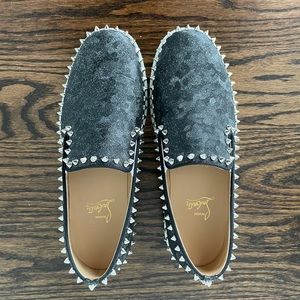 Christian Louboutin Pik Boat Shoe Studded Spiked Slip on
